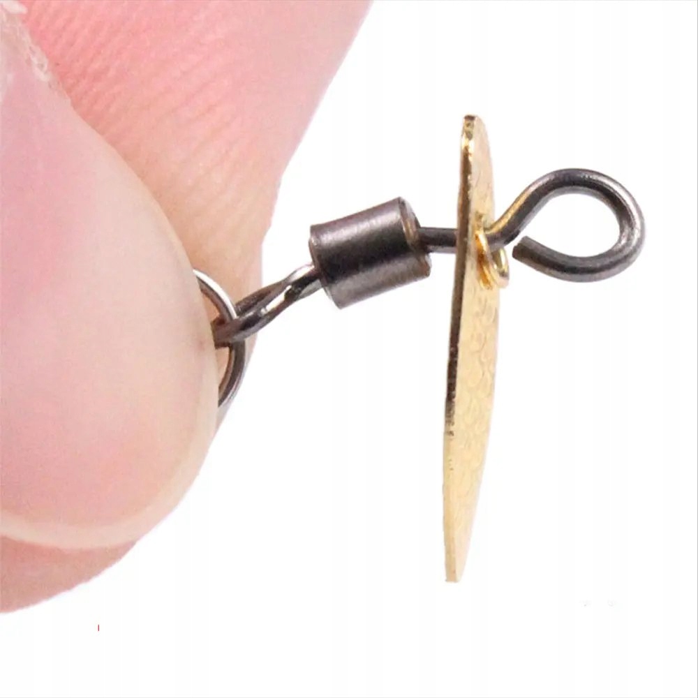 Mini błystka ziarenko blacha pstrąg okoń sandacz szczupak płoć 0.4 g 1.3 cm - zdjęcie 2