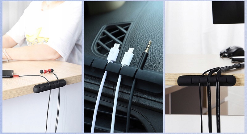 Organizer do kabli przewodów 3m biurowy 7 slotów - obrazek 7