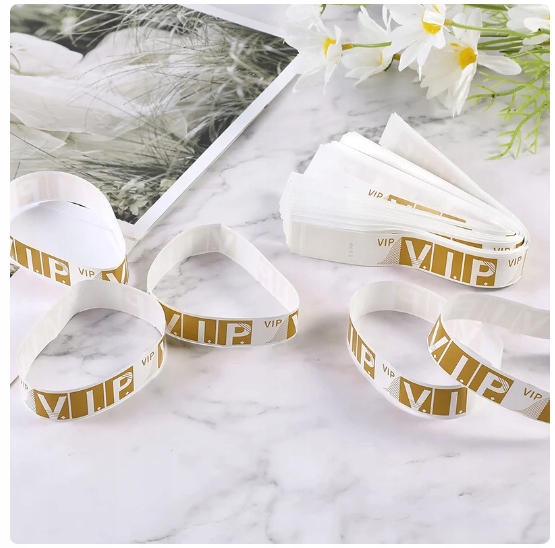 Opaski na festiwal imprezę klubowe vip złote na rękę panieński 100 sztuk - obrazek 2