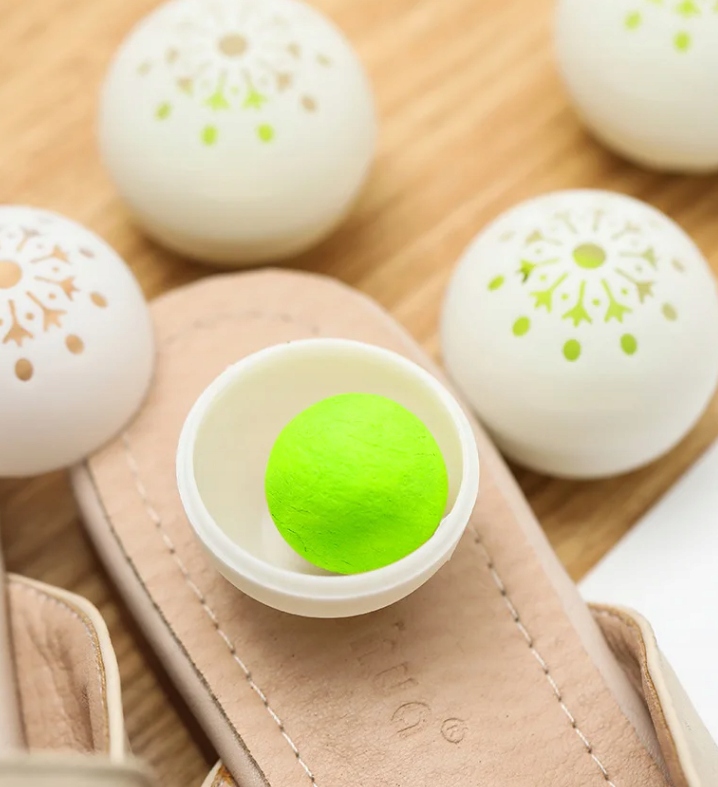 Odświeżające kulki do butów szafy zapachowe zielonej herbaty obuwia 6 sztuk - zdjęcie 12