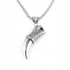 Naszyjnik srebrny łańcuszek pazur drapieżnik 345 - miniatura 2