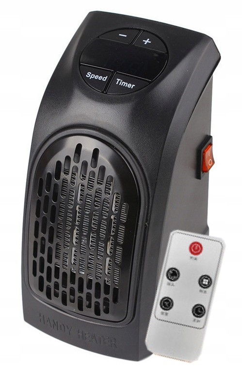 Grzejnik ścienny mini termowentylator 400w + pilot
