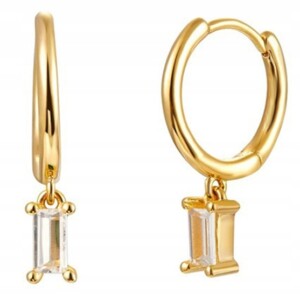 Kolczyki miedziane modne klasyczne k06 złote