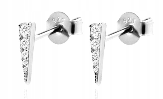 Kolczyki miedziane modne klasyczne k16 srebrne