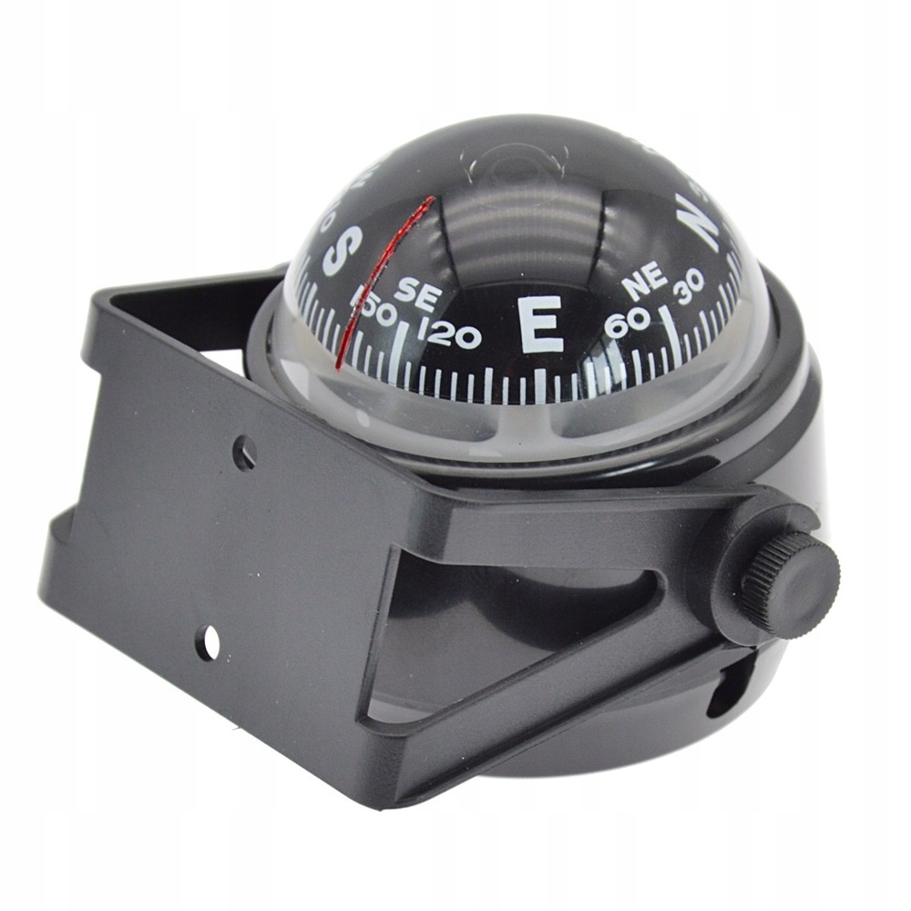 Busola kompas nawigacja morska obrotowy światło led do żaglówki czarna - obrazek 9