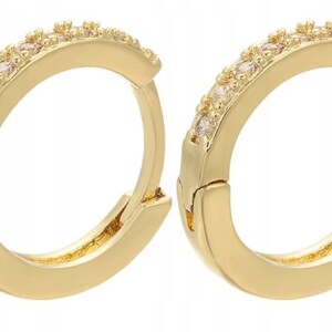 Kolczyki miedziane modne klasyczne k02 złote