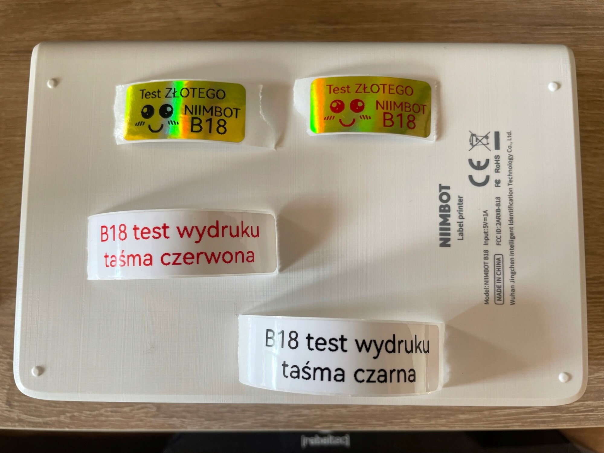 Niimbot do drukarki b18 n1 14*30 czarne biały wydruk - zdjęcie 9