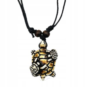 Naszyjnik żółw morski zawieszka kite windsurfing rzemyk żółwik rodzic j