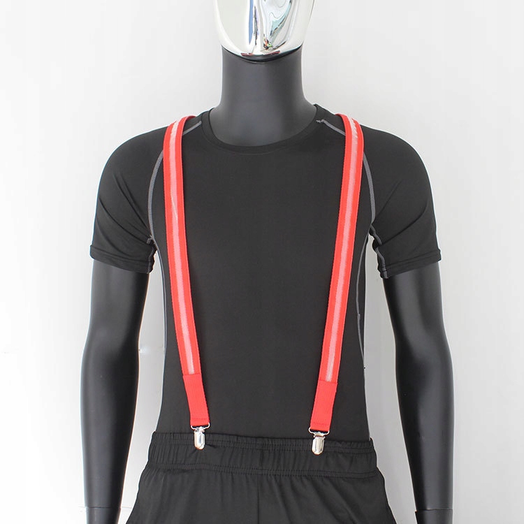 Zestaw szelki i mucha led świecący komplet na imprezę sylwestra wesele red - zdjęcie 13