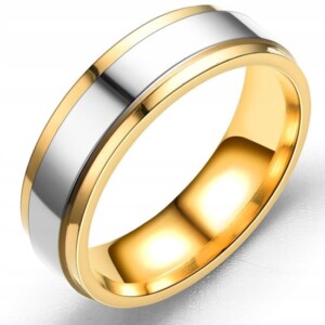 Obrączki ślubne pierścionek stalowy 5mm 316l r.19