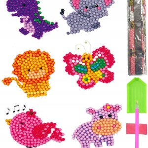 Haft diamentowy 5d zestaw dzieci najklejki puzzle