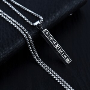 Naszyjnik srebrny łańcuszek symbol szczęscia 336 - miniatura 4