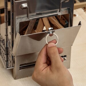 Kuchenka turystyczna składana do torby grill piecyk mały poręczny przenośny - miniatura 7