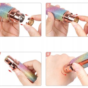 Zestaw trymer depilator do nosa brwi ciała maszynka szczoteczka 2 w 1 usb - miniatura 2
