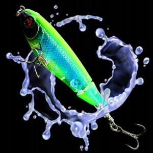 Wobler przynęta wędkarska szczupak sum popper flopper whopper xl 10cm 17g - miniatura 2