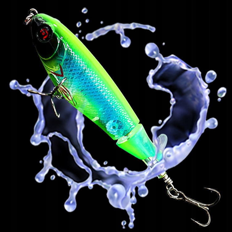Wobler przynęta wędkarska szczupak sum popper flopper whopper xl 10cm 17g - zdjęcie 2