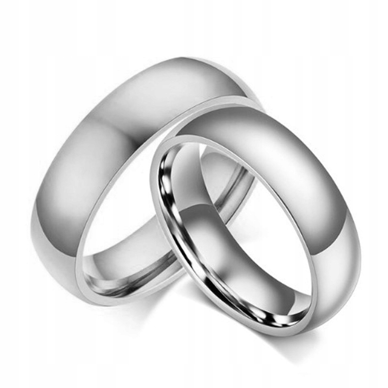 Obrączka pierścień sygnet srebrny klasyk stal 163 - zdjęcie 3