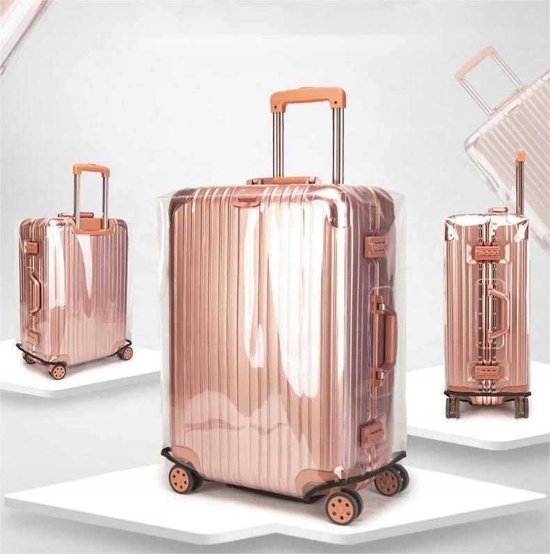 Pokrowiec ochronny na walizkę bagaż przezroczysty podróżny 26" cali roz. xl - zdjęcie 9