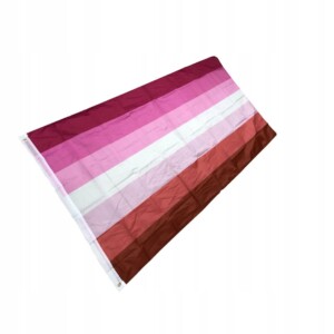 Flaga tęczowa lgbt duża 90x150cm lesbijki f5 - miniatura 4