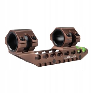 Montaż do lunety 25.4mm/30mm jednoczęściowy picatinny 20mm poziomica brown - miniatura 2