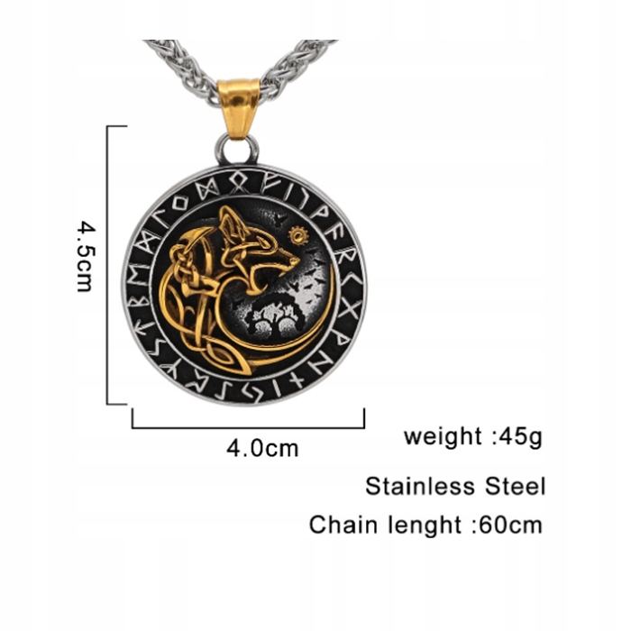 Naszyjnik wikingów aegishjalmur amulet wikinga 504 - obrazek 10