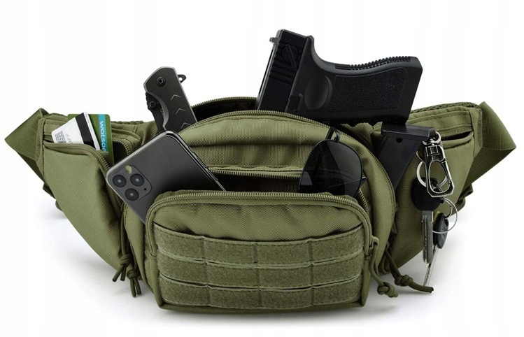 Saszetka biodrowa wojskowa nerka xxl taktyczna - obrazek 3