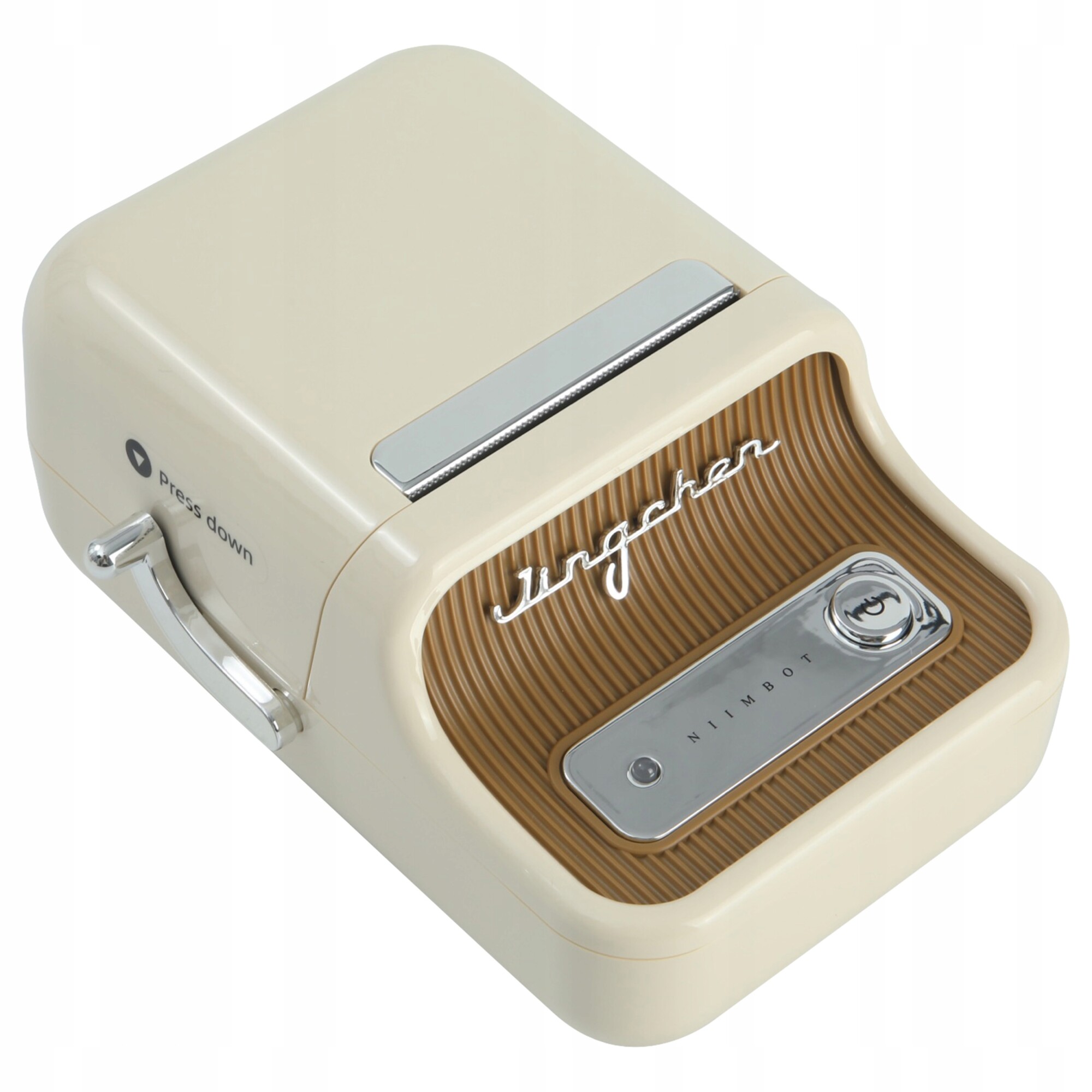 Niimbot drukarka termiczna naklejki bluetooth b21 pro kremowa 300dpi - zdjęcie 1