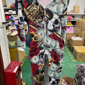 Piżama damska prezent na walentynki dla niej body z klapką guns roses s - miniatura 9