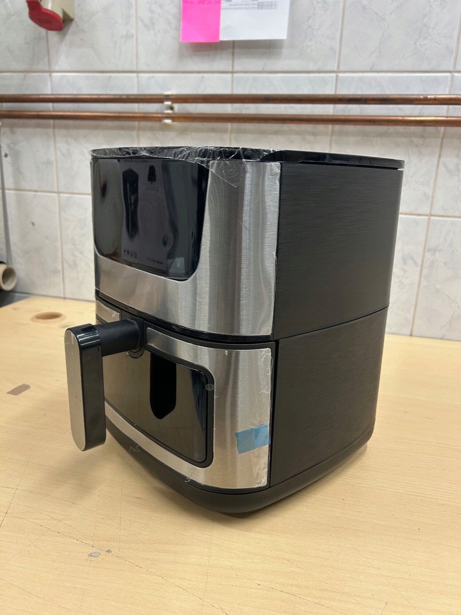 Frytkownica beztłuszczowa 5,5l 1500w duża air fryer piekarnik xl okno 60min - zdjęcie 8