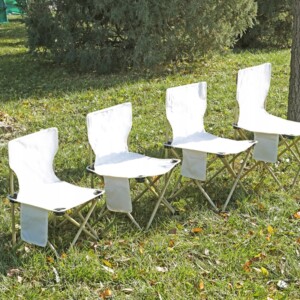 Krzesło ogrodowe kempingowe wędkarskie turystyczne plażowe składane torba - miniatura 2