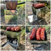 Kuchenka turystyczna składana do torby grill piecyk mały poręczny przenośny - miniatura 13