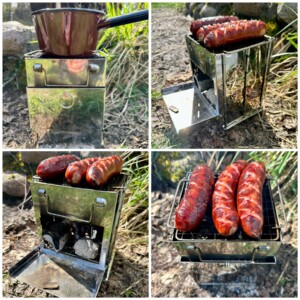 Kuchenka turystyczna składana do torby grill piecyk mały poręczny przenośny - miniatura 13