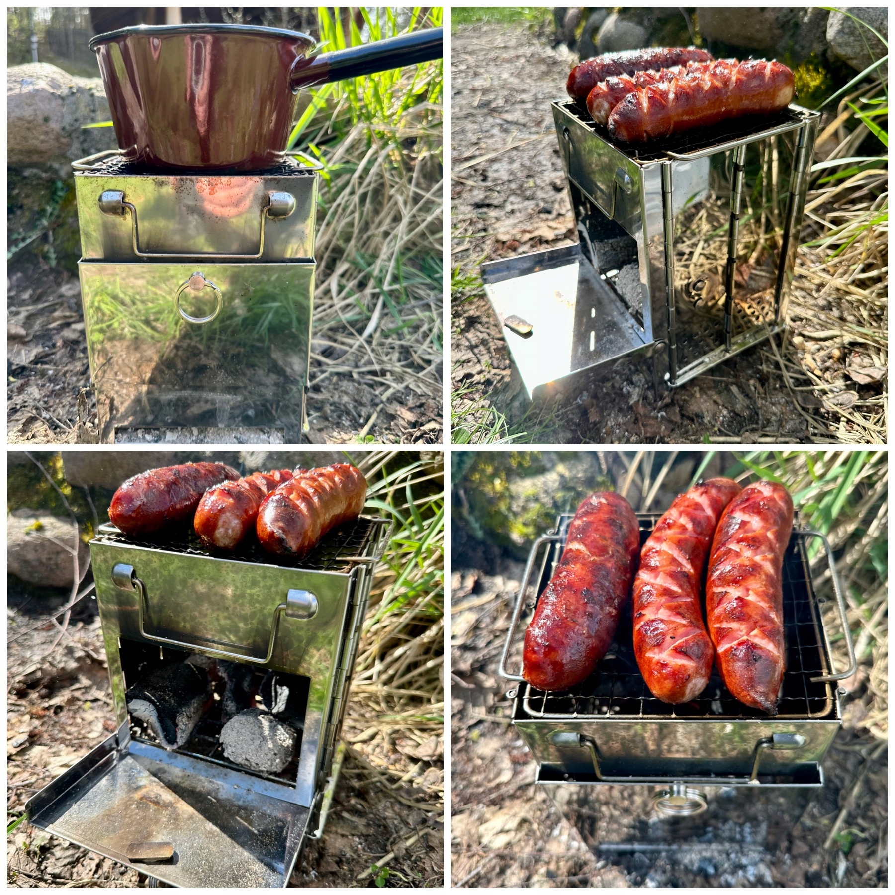 Kuchenka turystyczna składana do torby grill piecyk mały poręczny przenośny - obrazek 13