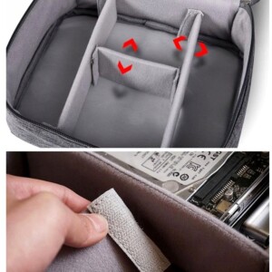 Organizer torba na kable karty dyski ładowarki usb - miniatura 3