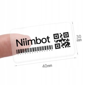 Niimbot naklejki seria b 40*30mm transparentne - miniatura 1
