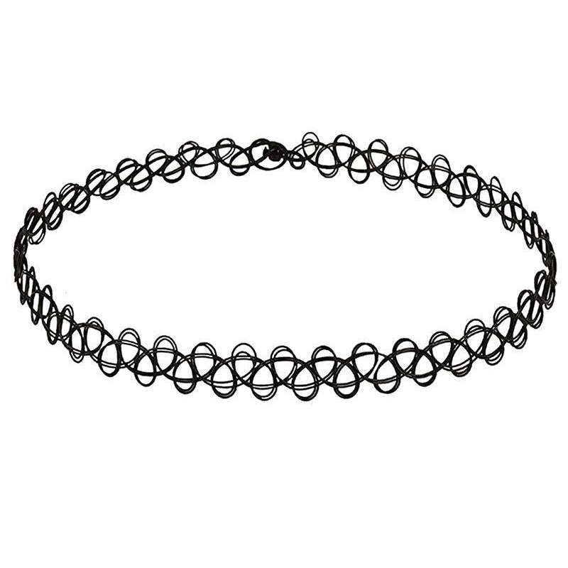 Choker klasyczny naszyjnik tatuaż ch13 komplet 12x - obrazek 7