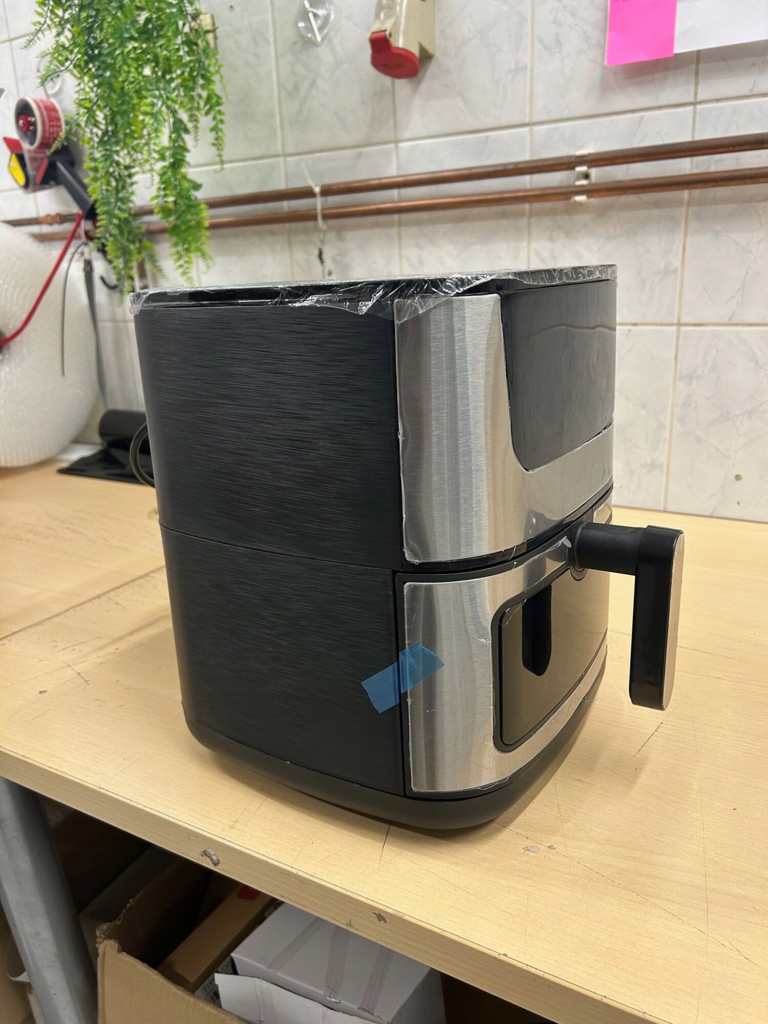 Frytkownica beztłuszczowa 5,5l 1500w duża air fryer piekarnik xl okno 60min - zdjęcie 7