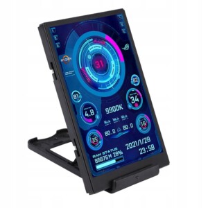 Dodatkowy ekran monitor procesora temperatury parametrów ips 3.5" app usb-c