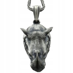 Naszyjnik nosorożec ochrona amulet mitologia 138