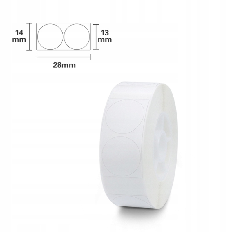 Niimbot etykiety naklejki 13mm 440szt okrągłe - zdjęcie 3