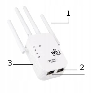 Repeater wzmacniacz sygnału wifi 300mb/s aż 4 anteny router acces point - miniatura 6