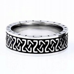 Pierścień sygnet wikingów nordycki amulet runa 467 - miniatura 2