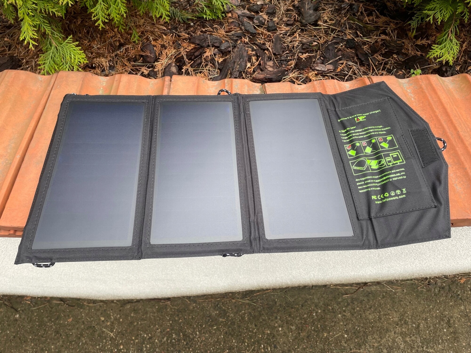 Ładowarka solarna allpowers 21w panele słoneczne najlepsze biwak kemping - obrazek 3