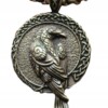 Naszyjnik wikingów kruk huginn i muninn nordic 136 - miniatura 1