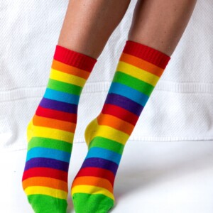 Skarpetki skarpety tęczowe lgbt tęcza unisex - miniatura 2