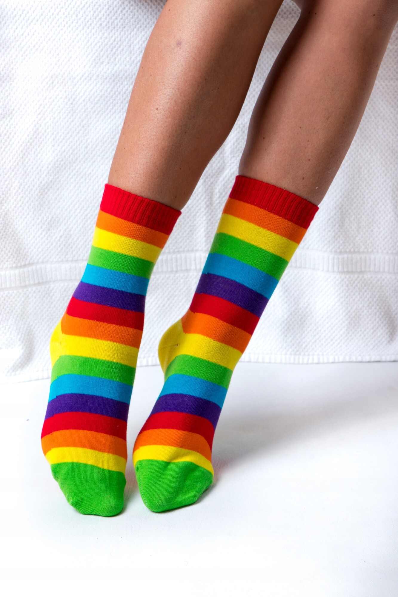 Skarpetki skarpety tęczowe lgbt tęcza unisex - zdjęcie 2