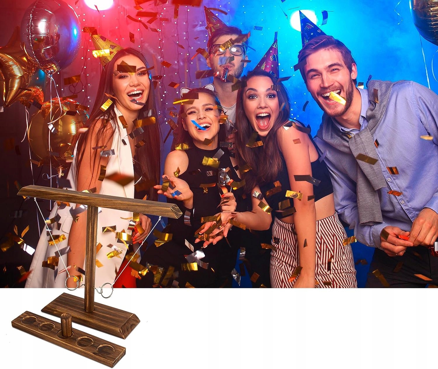 Ring toss gra imprezowa alko rzucanie pierścieniami zaczepić zręcznościowa - obrazek 10