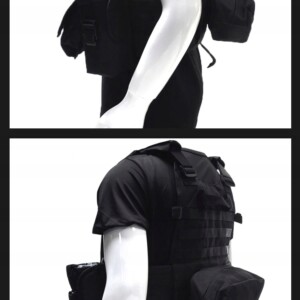 Kamizelka wojskowa taktyczna wojskowa torby 600d molle ładownice green camo - miniatura 5