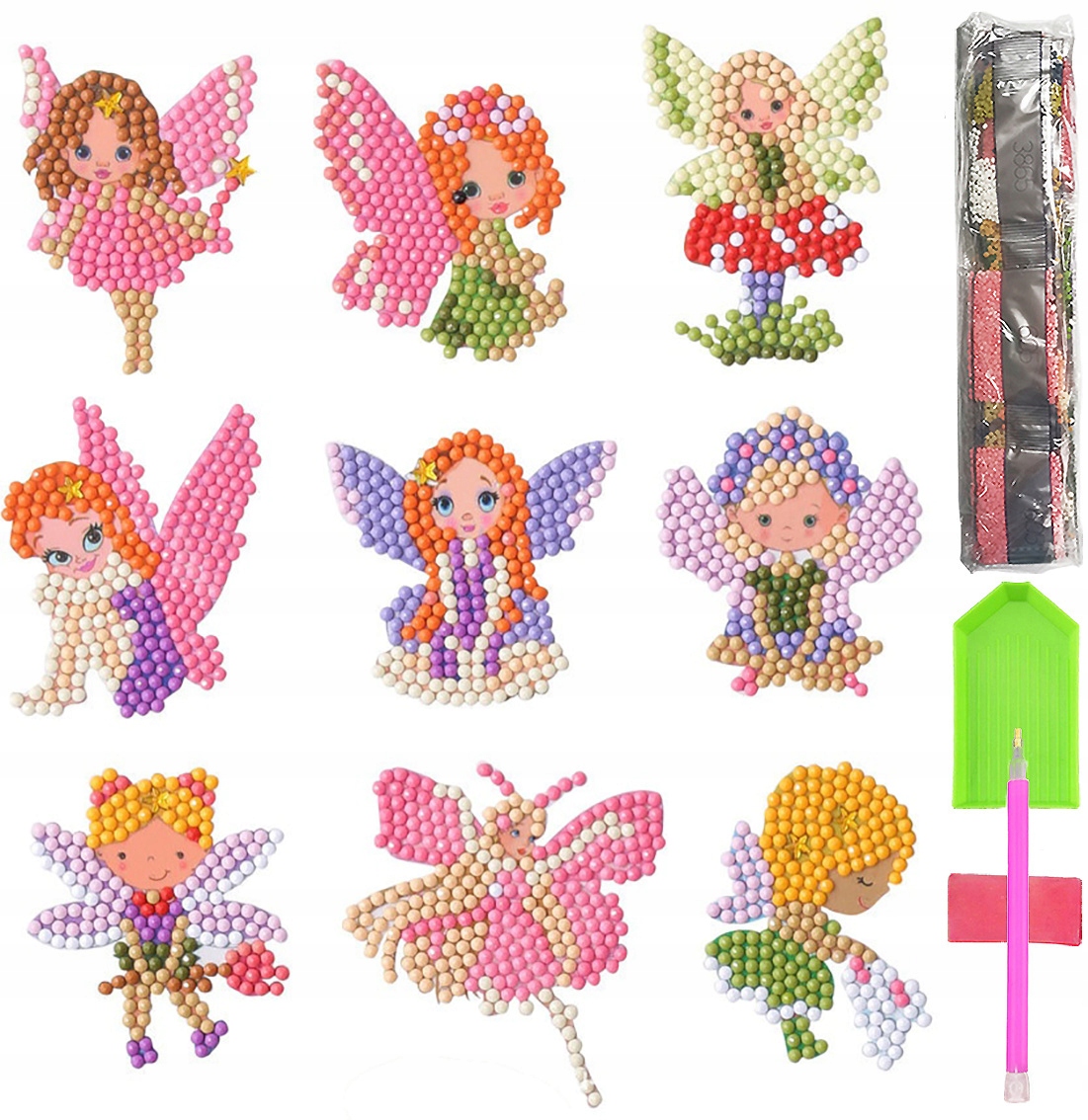 Haft diamentowy 5d zestaw dzieci najklejki puzzle