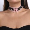 Choker koronkowy haft czarny naszyjnik gothic ch10 - miniatura 3